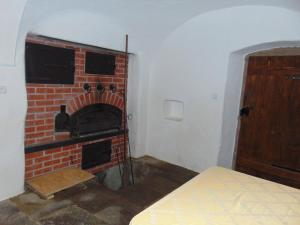 Postel nebo postele na pokoji v ubytování Apartmán stará pekárna - Krkonoše