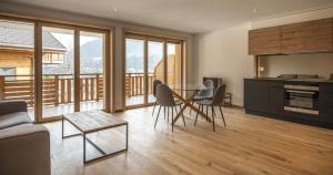 Posezení v ubytování Le Vieux Chalet