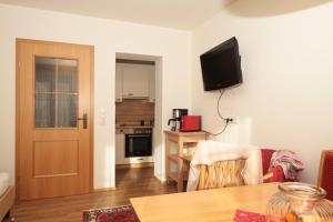 Televisyen dan/atau pusat hiburan di Alpen Appartements Zauchensee