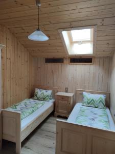 A bed or beds in a room at Goserhof