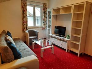 TV a/nebo společenská místnost v ubytování Pension Salzburger Hof