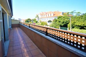 Balkón alebo terasa v ubytovaní Apartamento con terraza en Cambados