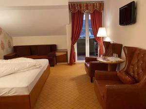 Krevet ili kreveti u jedinici u okviru objekta Hotel Kaiser Franz Josef