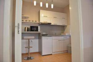 Kuchyň nebo kuchyňský kout v ubytování Apartmani Tomić