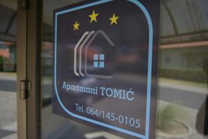 Certifikát, hodnocení, plakát nebo jiný dokument vystavený v ubytování Apartmani Tomić