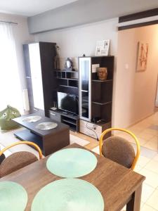 Kuchyň nebo kuchyňský kout v ubytování Zöld Béka Apartmanok Kölcsey I