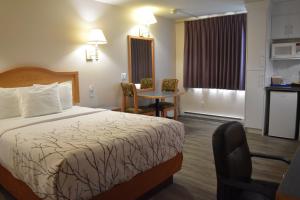 Postel nebo postele na pokoji v ubytování Canadas Best Value Inn & Suites-Castlegar