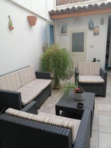 Posezení v ubytování B&B Mareen