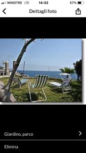 une photo de deux chaises longues et d'un arbre dans l'établissement Il Trullo, à Castro di Lecce