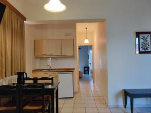 A kitchen or kitchenette at Zannis Hotel
