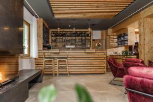 Χώρος καθιστικού στο Naturhotel Lärchenhof