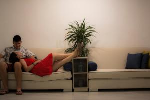 Posezení v ubytování Amalia Hotel