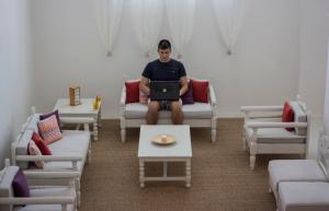 Posezení v ubytování Amalia Hotel