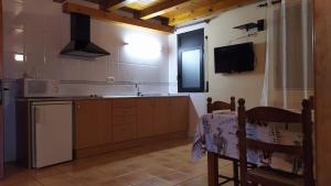 Kuchyň nebo kuchyňský kout v ubytování Apartaments Beta