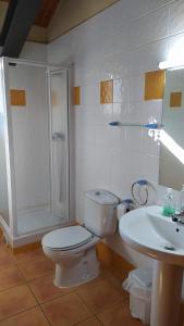 Koupelna v ubytování Apartaments Beta