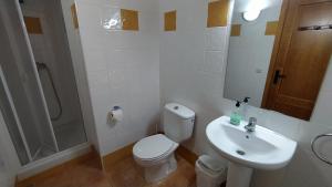 Koupelna v ubytování Apartaments Beta