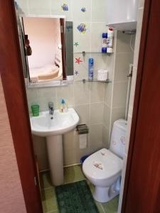 ห้องน้ำของ апартаменты на Ростовской 50
