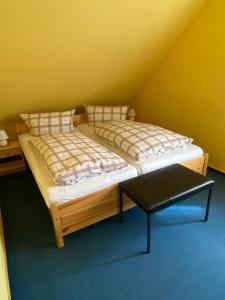 Postel nebo postele na pokoji v ubytování Fewo Adler 2-6 Personen