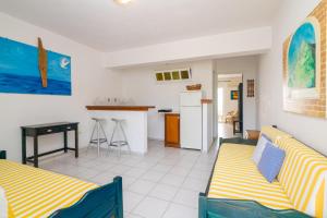 Kuchyň nebo kuchyňský kout v ubytování SeaSide Apartments