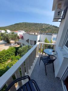 Balkón nebo terasa v ubytování Apartments Crnjac
