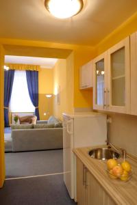 Η κουζίνα ή μικρή κουζίνα στο Hotel Boston