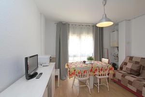 TV a/nebo společenská místnost v ubytování Apartamentos Zodiac