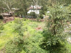 an overhead view of a yard with trees and grass at Shri Laxmi Narayan Bungalow in Mahabaleshwar