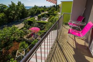 Balkón nebo terasa v ubytování House Diana