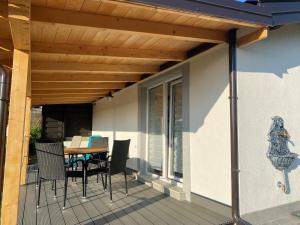 Balkón nebo terasa v ubytování Depandance Villa Fiore Portorož