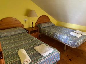Tempat tidur dalam kamar di Les Vegues I