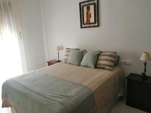 Postel nebo postele na pokoji v ubytování Bonita casa con piscina privada
