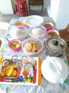 Comida en la casa vacacional o alrededores