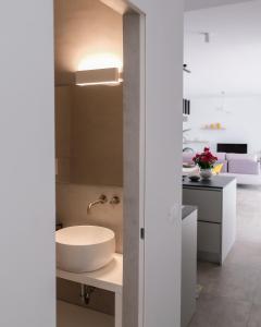Koupelna v ubytování Villa Vannì