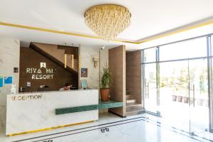 The lobby or reception area at Riva Hill Resort Lankaran