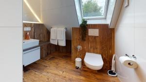 Ein Badezimmer in der Unterkunft Pension Bottwartal