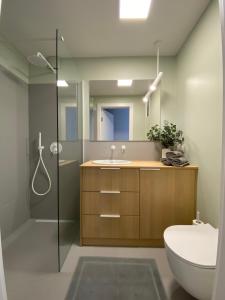 A bathroom at Apartament Narcyzowa
