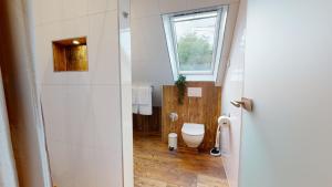 Ein Badezimmer in der Unterkunft Pension Bottwartal