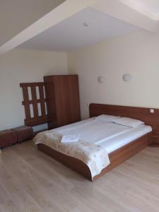 1 dormitorio con 1 cama grande y 1 sofá en Hotel Elica en Varna