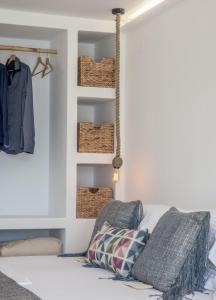 Katil atau katil-katil dalam bilik di Michalakis Seaside Suites