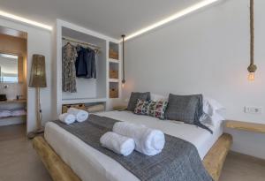 Katil atau katil-katil dalam bilik di Michalakis Seaside Suites