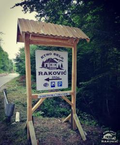 Certifikát, hodnocení, plakát nebo jiný dokument vystavený v ubytování Etno selo Raković
