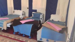 Postel nebo postele na pokoji v ubytování Ammar Luxury Camp