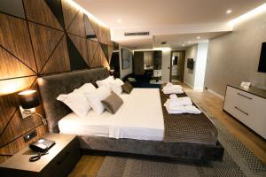Katil atau katil-katil dalam bilik di Hotel Sokrati