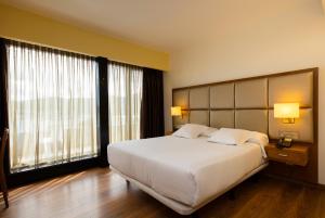 Postel nebo postele na pokoji v ubytování Hotel Thalasso Cantabrico Las Sirenas 4 Superior