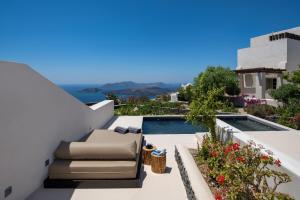 a view from the balcony of a villa at Azanti Suites - Adults Only in Megalochori