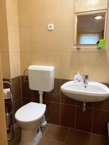 Kúpeľňa v ubytovaní Penzión Borovica