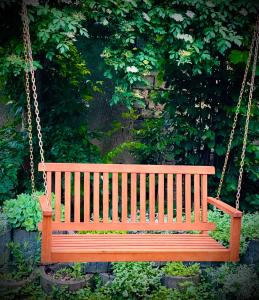 Ein Garten an der Unterkunft Pension Gartner