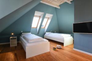 Posteľ alebo postele v izbe v ubytovaní Haus Lene