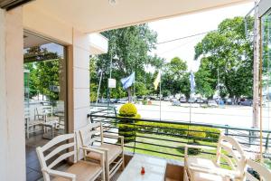 A balcony or terrace at Stefanidis Platani Beach