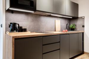 Kuchyňa alebo kuchynka v ubytovaní Apartamenty Koziniec